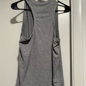NoBull Women’s High Neck Racerback Tank Top Size Medium gray color
